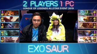 EXOSAUR 2 PLAYERS 1 PC - TANDEM MODE LOL ALLSTAR 2019