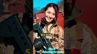 Must watch 🤔 Countries With Most Beautiful Female Soldiers | #shorts #viral