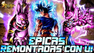 REMONTADAS EPICAS CON EL GOKU ULTRA INSTINTO!! DRAGON BALL LEGENDS