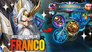 TERBARU BUILD FRANCO TERSAKIT 2024 TERKUAT MOBILE LEGENDS