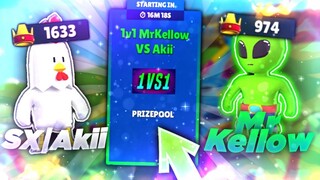 MrKellow vs Akii in Stumble Guys