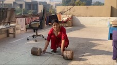 Desi Village Girl Going Gym on Roof | Desi House Wife Daily Routine Work | Pak Family Vlog |