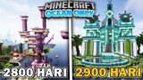 2900 Hari di Minecraft Ocean Only❗️Membuat DIAMOND OCEAN MONUMEN❗️