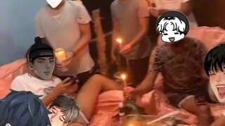 Sangwoo sleeping on Nakyum's Birthday😂😂