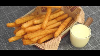 Perfect Potato Stick & Garlic Cheese Sauce by Nino's Home