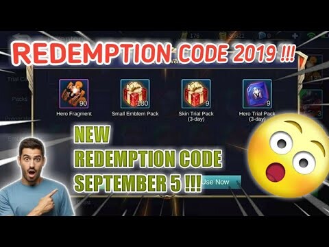 Redemption Code in Mobile Legends September 5, 2019 | Part 6 + 500 Dias & Skin Give Away