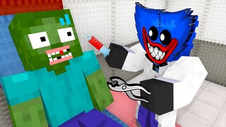 Monster School : HUGGY WUGGY BECAME A DOCTOR - Minecraft Animation