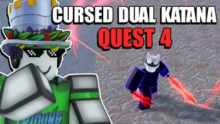 Roblox - Cách Lấy CURSED DUAL KATANA (Quest 4) | Blox Fruits