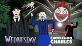 Wednesday เวนส์เดย์ VS รถไฟแมงมุมปีศาจ Choo Choo Charles [ToucHFlasH2]