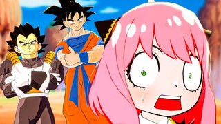 Anya Forger conhece Son Goku no Mundo de Dragon Ball no Spy x Family Vr