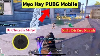 Mẹo Hay PUBG Mobile ( Di Chuyển Mượt + Nhảy Dù Cực Nhanh + Nghe Tiếng Chân + Xử Lý 1Vs4 ) | NhâmHNTV