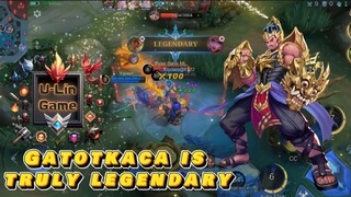 U-LIN GAME || GATOKACA IS TRULY LEGENDARY AND DRAGON || MOBILE LEGENDS BANG BANG || MLBB