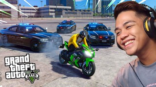 Ninja Superbike Vs. 3 Fastest POLICE Cars!! *INTENSE CHASE* | GTA 5