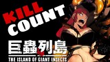 The Island of Giant Insects Volume 4-6 (2014) MANGA KILL COUNT