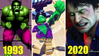 Bruce To Hulk Transformations in Video Games 1993-2020