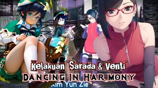 "HEBOH! Sarada Uchiha dan Venti Genshin Impact Joget Bareng, Bikin Penggemar Terpana!"