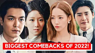 10 Popular Korean Actors Who Made Their BIG Comeback in 2022