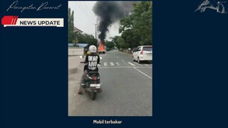 Mobil terbakar