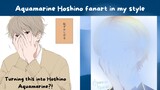 Drawing Aquamarine Hoshino in my style! part.2 SpeedPaint Fanart Aquamarine Hoshino | Oshi no Ko