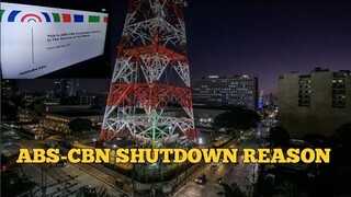 ABS-CBN SHUTDOWN REASONS PART I