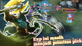 Exp yang masih jadi prioritas pick!? Inisiasi, darah tebel, bisa buying time - Mobile Legends