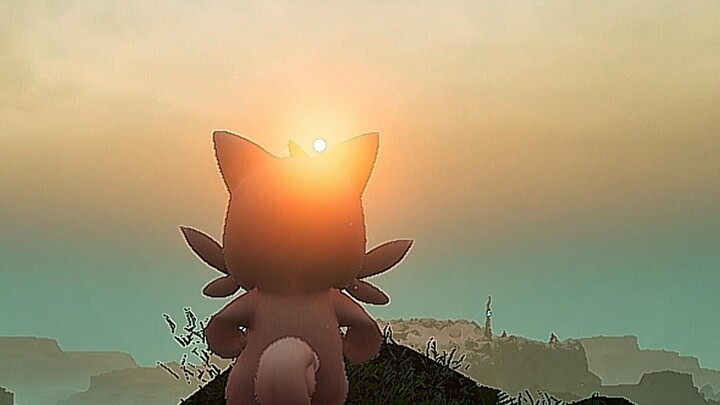 Palu, the sun is setting
