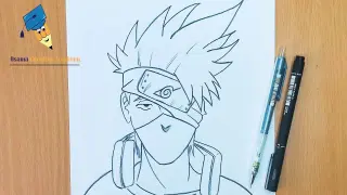 How To Draw Kakashi Hatake - Step By Step for beginners | draw kakashi - drawing anime characters