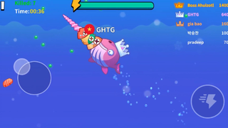 Trở thành Cá Huggy, Poppy... đại náo biển cả trong game moblie Fish.io - GHTG