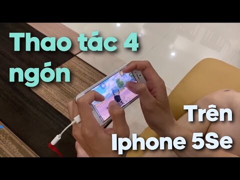 Show thao tác tay 4 ngón Full gyro trên điện thoại Iphone 5Se siêu nhỏ