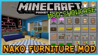 Minecraft PE Mod Showcase Nako Furniture มอดเพิ่มของแต่งบ้านเพียบ!! [Horizon/Inner Core]