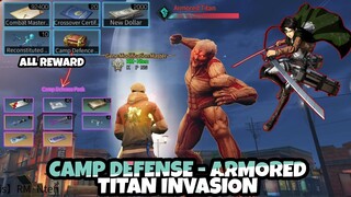 LIFE AFTER❌ATTACK ON TITAN || CAMP DEFENCE NIGHTMARE - ARMORED TITAN INVASION !! || MOBILE PLAYER