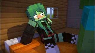 Zombie Steve Bites Zombiegirl, Biting Twins in Minecraft (Monster School Animation)