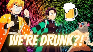 DRUNK!Demon Slayer Boys x Listener: Saint Paddy's Day Special!