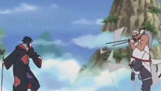 Sasuke wielding swords vs Kakashi wielding swords