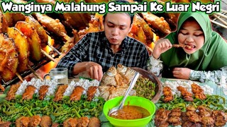 Enak PARAH Sih.. Bumbu Berasa, Wanginya Menggoda, Sate JENGKOL BAKAR, Sambel KOREK Kencur, Tawes