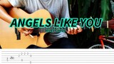 Angels Like You - Miley Cyrus - Fingerstyle Guitar(Tabs) lyrics