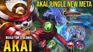 Akai Jungle New Meta Build Top 1 global Akai best Build 2022 - MLBB #MLTGG