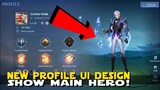 NEW FEATURE! DISPLAY MAIN HERO ON PROFILE SECTION! ADVANCED SERVER NEW MOBILE LEGENDS UPDATE!
