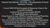 Vanessa Van Edwards – DECODE – Microexpression & Facial Expression Training Course Download