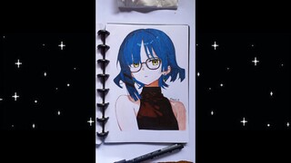 Drawing Ryo Yamada Fanart, ( title  anime: Bocchi the rock)