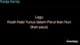 Lagu Kisah Nabi Yunus dalam Perut ikan Nun ( ikan paus ) + Lirik Lagu anak Musli
