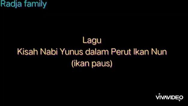 Lagu Kisah Nabi Yunus dalam Perut ikan Nun ( ikan paus ) + Lirik Lagu anak Musli