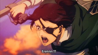 All Survey Corps Member Cried to See Hanji Death !!! Hanji vs Eren and 1000 Colossal Titan