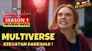 KUTUKAN DARKHOLD BUKA MULTIVERSE MCU ! | WANDAVISION (2021) REWATCH INDONESIA