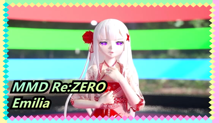 [MMD Re:ZERO] Emilia | 60 Bingkai [C4D / Serigala]