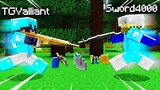 this Minecraft BATTLE finished after this HUGE FIGHT!