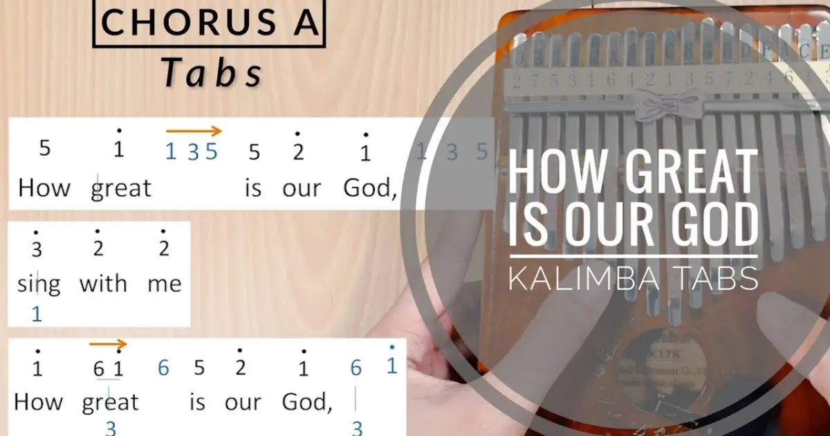 How Great Is Our God - Kalimba Tabs And Tutorial - Bilibili