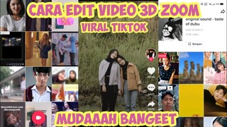 Tutorial Cara Edit Video Tiktok Foto Bergerak Lagu Build a B*tch Bella Poarch Viral | 3D Zoom