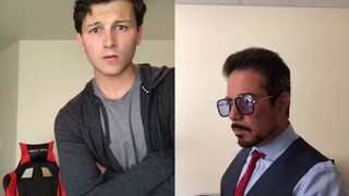 Spider-Man imitasi tinggi VS Iron Man imitasi tinggi!Amati gerakan dan ekspresi dengan hati-hati unt