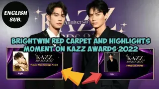 [BrightWin]Popular Male Teenage And Superstar Awards Goes To Bright-Win At KAZZ Awards 2022 |BL Wins